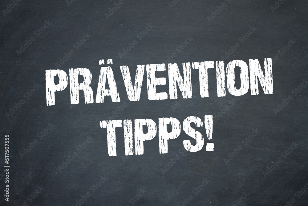 Obraz premium Prävention Tipps!