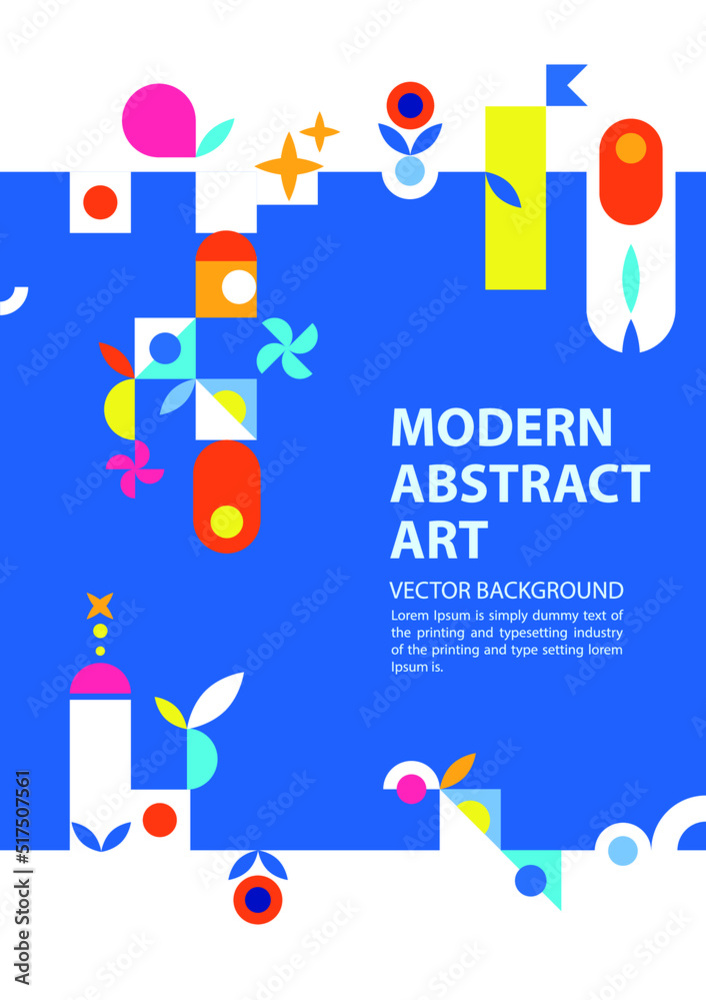 Creative modern geometric background. Abstract wallpaper, website Landing Page. Template for websites, or apps. vector illustration