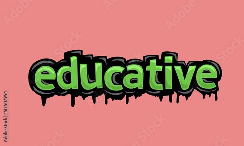 EDUCATIVE background writing vector design