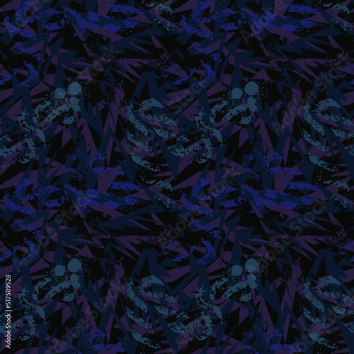 Abstract urban chaotic pattern with curved elements