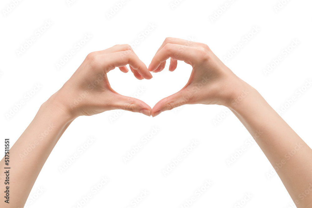 Obraz premium Woman hand isolated on a white background.