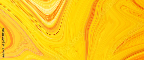 Yellow marble pattern texture abstract background, can be used for background abstract yellow acrylic pours liquid marble surface design, beautiful fluid abstract paint background marble ink colorful.