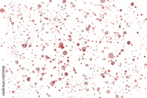red paint splashes on white pink background graphic 