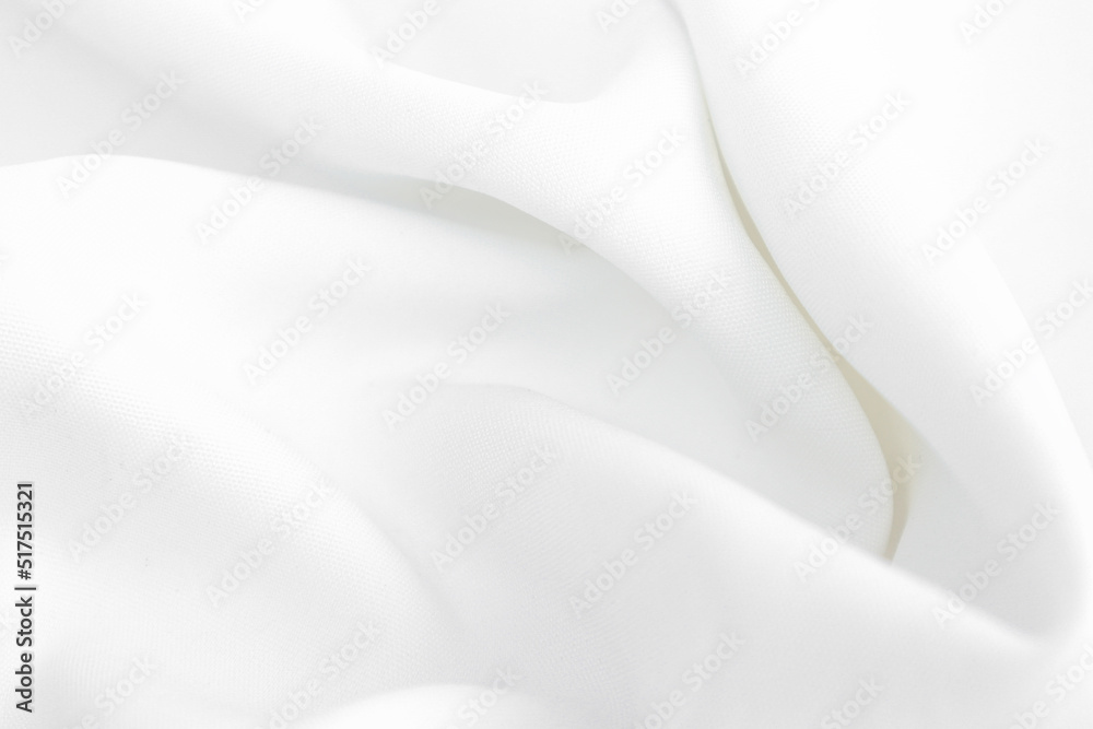 abstract white fabric background with soft be used as a background