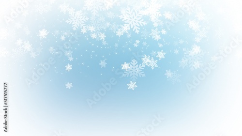Abstract christmas background with snowflake and light bokeh  wallpaper illustration