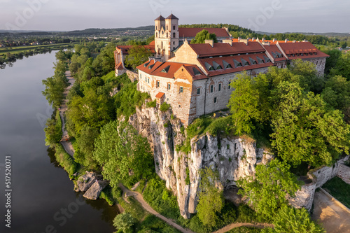 Quadro su tela Benedictine abbey in Tyniec near Krakow, Poland