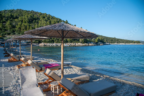 Leftos Gialos Beach on a beautiful sunny day, Alonissos, Greece
