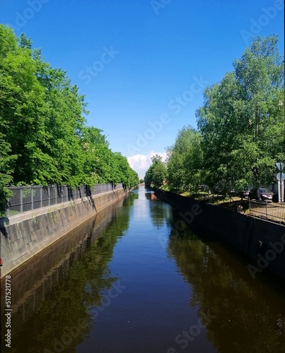 Tourism. Journeys. Summer. A good day. Blue sky. Kronstadt. Russia.