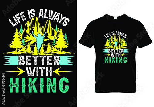 Hiking T-Shirt Design photo