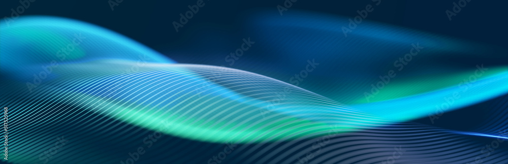 Big data flow. Information technology background. Dynamic wave background consisting of lines. 3d rendering Big data flow. Information technology background. Dynamic wave background consisting of lines. 3d rendering