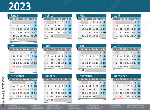 2023 calendar annual planner pocket business year vector