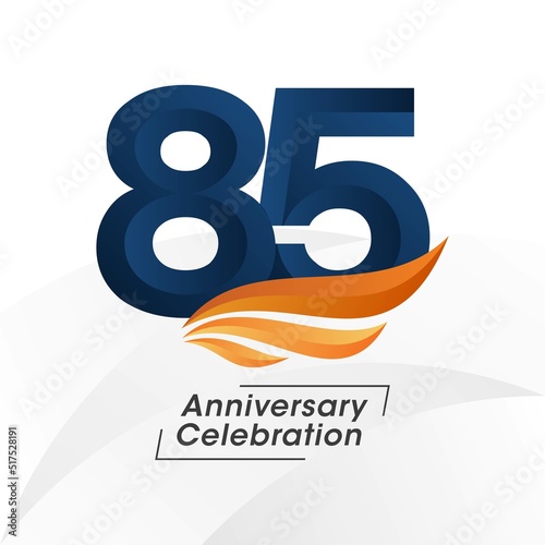 85 years anniversary design template. vector templates