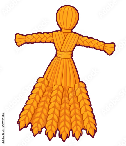 Lughnasadh wheat harvest festival corn dolly drawing photo