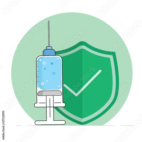 The Syringe and shield concept that has been guaranteed to be perfect