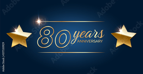80 anniversary template celebration party.