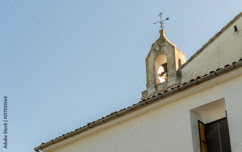 Small bell tower on the roof of a hermitage.