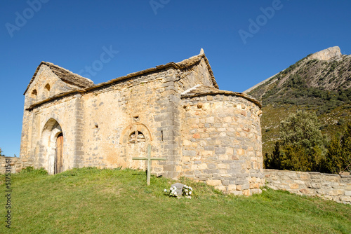 iglesia parroquial de San Martín, Sercué , término municipal de Fanlo, Sobrarbe, Huesca, Aragón, cordillera de los Pirineos, Spain