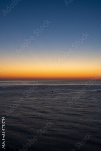 Line of the horizon on the sea at dusk © JoseFelix