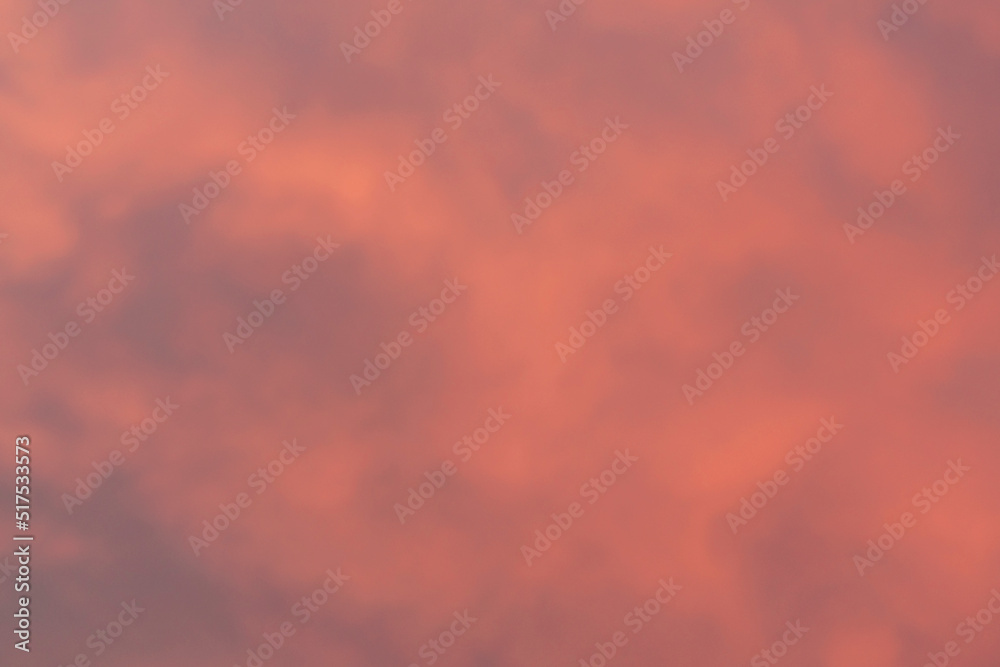 beautiful sky with pink yellow orange clouds sunset cloudscape abstract background copy space defocused