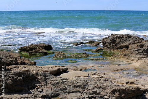 Mediterranean coast in northern Israel