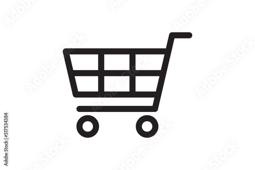 Shopping backet icon. Buy sign for sale, web site, shop retail. Market and commerce store symbol. photo