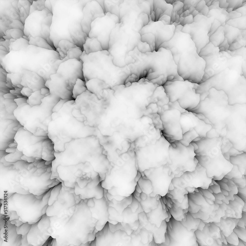 Abstract clouds. Surreal fantasy background. 3d illustration