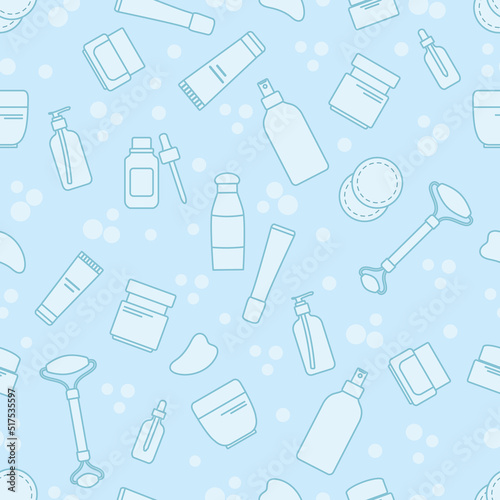 Pattern Beauty Routine Face Skin Care Cosmetics