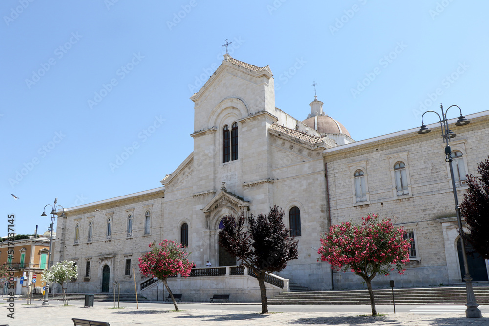 Facade of the Church of San Domenico in Giovinazzo, Bari, Puglia, Italy