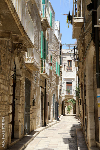 Fototapeta Naklejka Na Ścianę i Meble -  Streets of the old town of Giovinazzo. Bari, Puglia, Italy