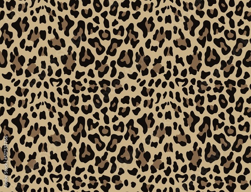 Seamless vector leopard pattern trendy stylish animal print. Disguise
