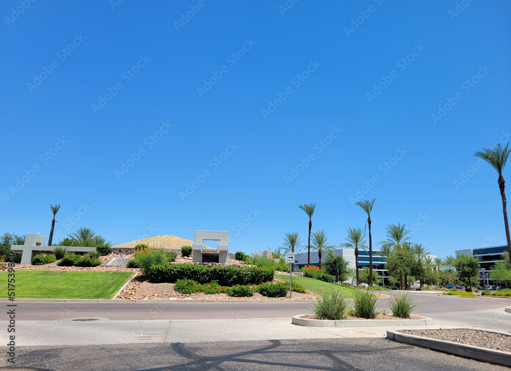 Roundabout at Cotton Center, Phoenix, AZ