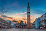 St. Mark's Square in Venice during sunrise 