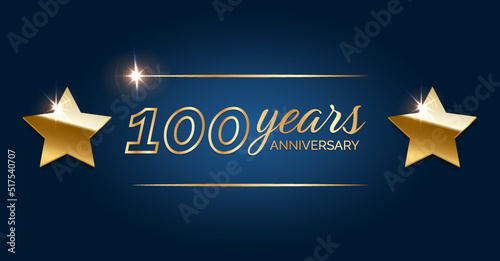 100 anniversary template celebration party.