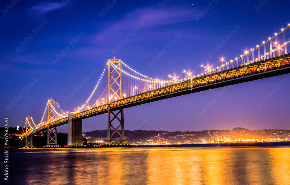 California Oakland Bay Bridge in the winter