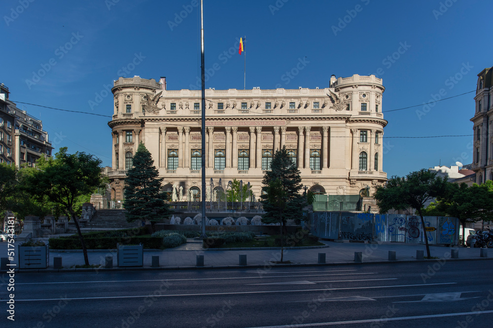 Flag square in Bucharest Romania
