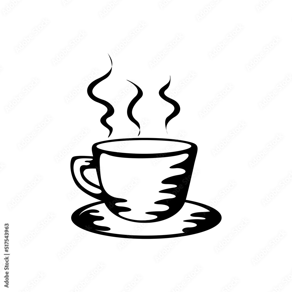 coffee cup icon. Coffee cup logo illustration isolated vector sign symbol coffee cup icon. Coffee cup logo illustration isolated vector sign symbol