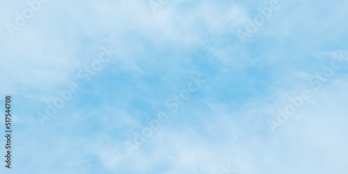 Beautiful and shinny blue painted clouds in the blue sky, Beautiful fresh and clear morning sky background with clouds, blue watercolor painted cloudy sky background with clouds.