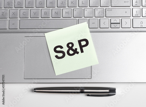 S And P 500, investing index concept. High quality photo photo