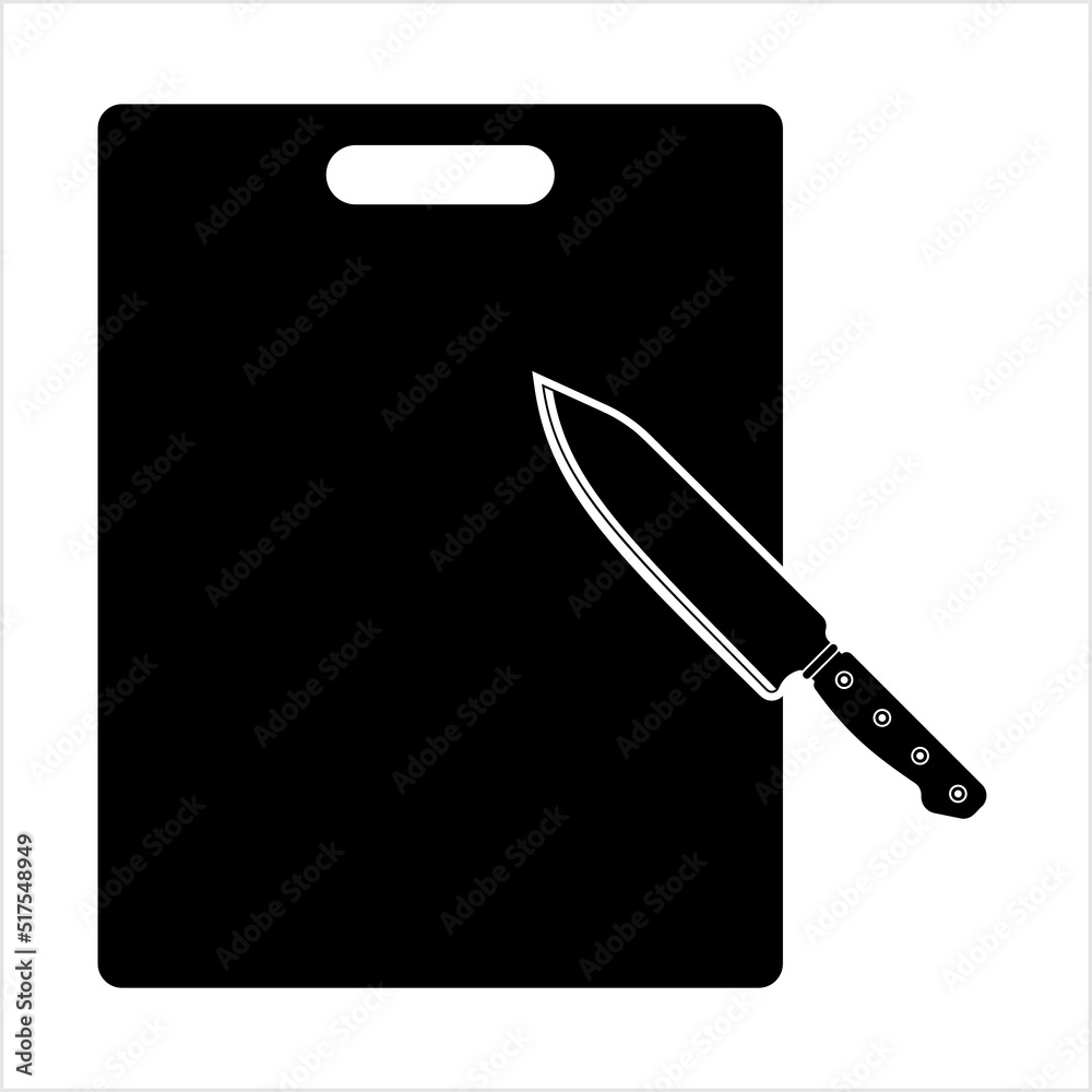 Cutting Board Knife Icon M_2207002 Cutting Board Knife Icon M_2207002