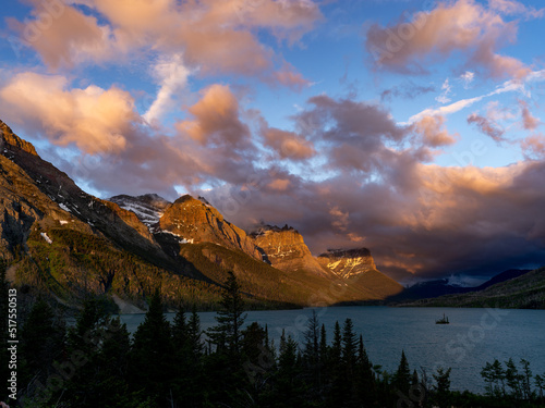 St. Mary Lake Wild Goose Island Glacier National Park Montana