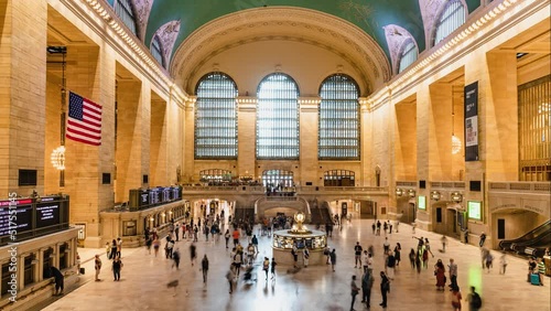 Grand Central Terminal, New York City, Busy Weekend Timelapse photo