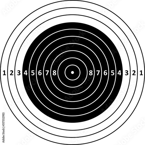 a shooting target for gun vector illustration