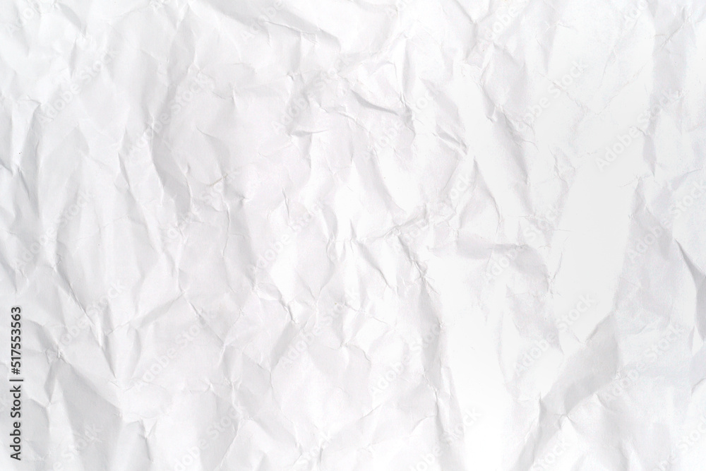 White texture background. Crumpled paper. White texture background. Crumpled paper.