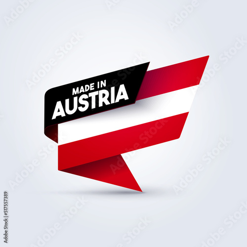 Made In Austria Pin Flag
