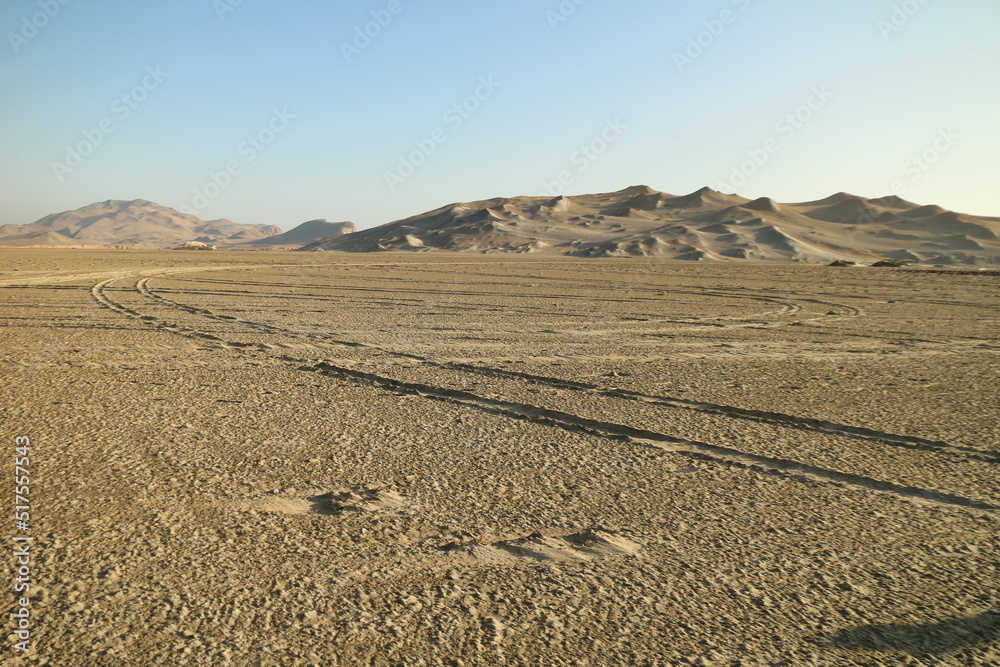 Fototapeta premium Evening landscapes of Paracas National Reserve Park, Peru