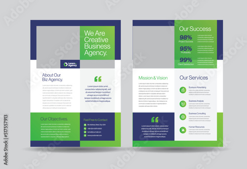 Corporate Business Flyer Design or Handout and leaflet design or Marketing sheet Brochure Design