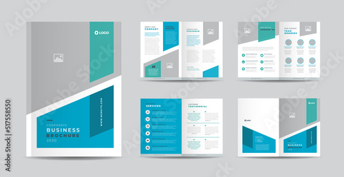 Corporate Business Brochure Design or Annual Report and Company Profile or Booklet and Catalog Design Template
