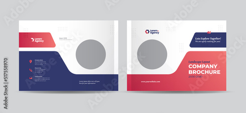 Landscape Business Brochure Cover Design or Annual Report and Company Profile booklet cover design