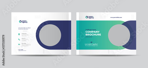 Landscape Business Brochure Cover Design or Annual Report and Company Profile booklet cover design