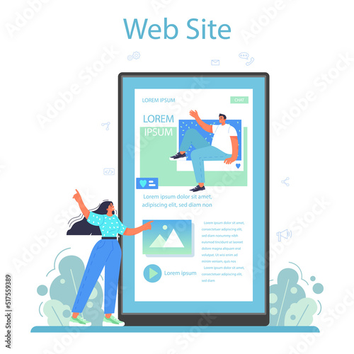 SMM manager online service or platform. Social media marketing